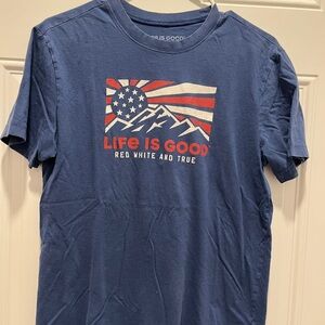 Life is Good Red White & True T-Shirt